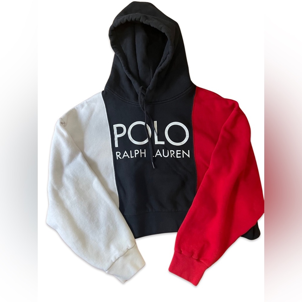 Polo by Ralph Lauren ladies cropped sweatshirt hoodie‎